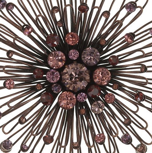 image pour Boucle d'oreille Clip pendante Distel Rose  extra large