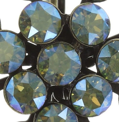 image for Earring eurowire Magic Fireball Yellow / Green peridot shimmer Classic Size (21mm Ø)