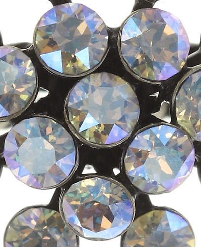 Bild für Ring Magic Fireball Weiß / Braun crystal shimmer  Classic Size (21mm Ø)