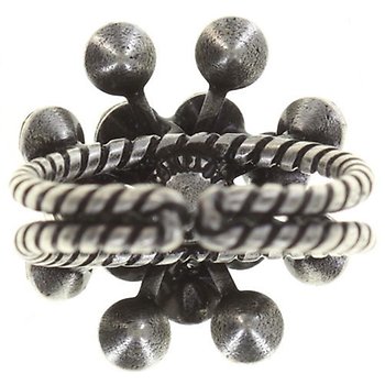image for Ring Magic Fireball grey black diamond shimmer Classic Size (21mm Ø)