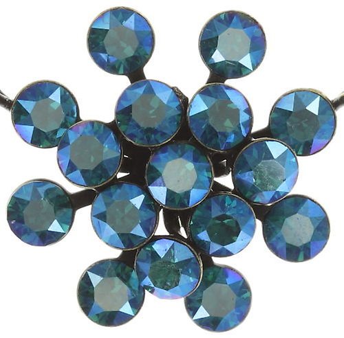 image pour Collier pendant Magic Fireball Bleu / Vert blue zircon shimmer Classic Size (21mm Ø)