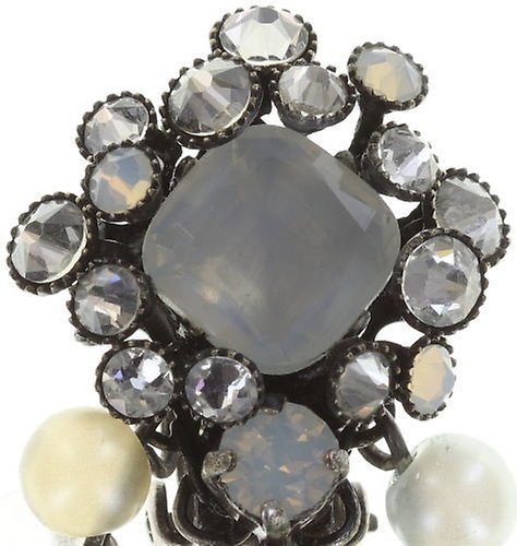 Bild für Ohrring Clip  Caviar de Luxe Weiß  10 mm