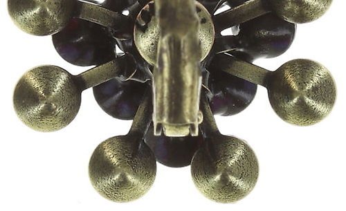 image pour Boucles d'oreilles Eurowire Magic Fireball Rose Foncé fuchsia shimmer  Classic Size (21mm Ø)