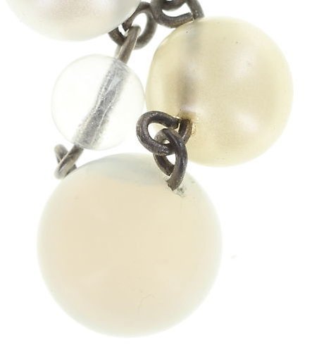 image for Earring Stud Dangling Caviar de Luxe White  