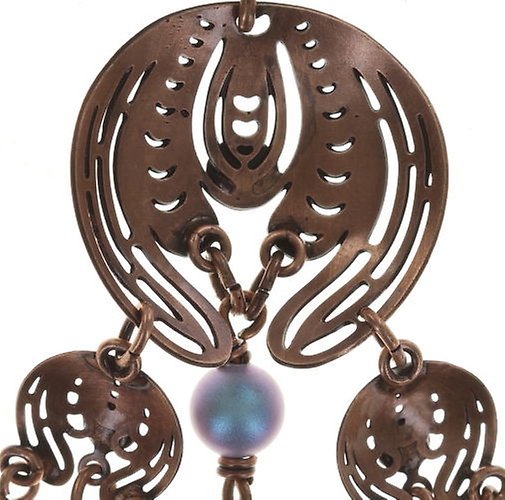 image pour Clou d'oreille pendant Water Blossom Bleu / Vert  