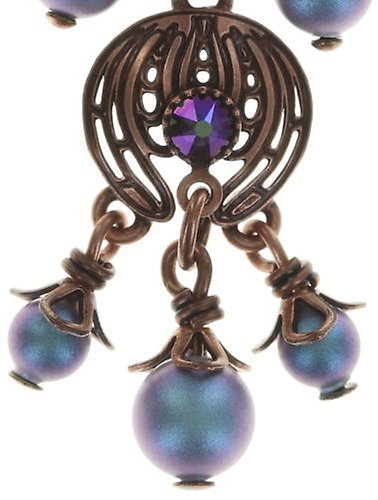 image pour Clou d'oreille pendant Water Blossom Bleu / Vert  