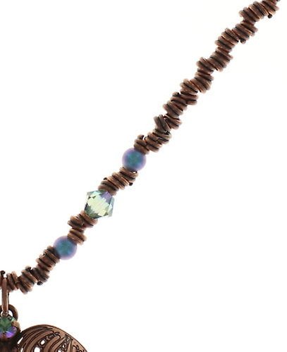 image for Necklace Pendant Water Blossom Blue / Green  size S