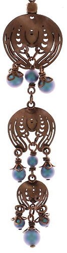 image for Necklace Pendant (Long) Water Blossom Blue / Green  