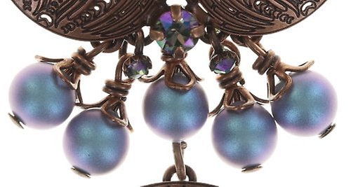 image for Necklace Pendant Water Blossom Blue / Green  size M