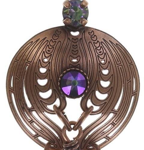 image for Necklace Pendant (Long) Water Blossom Blue / Green  