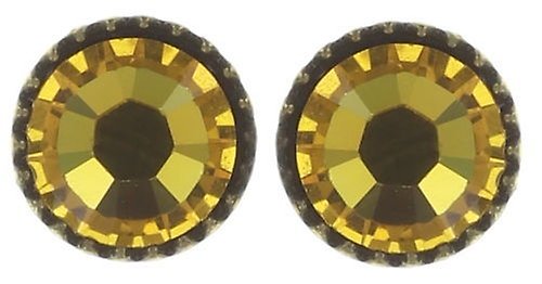 image for Earring Stud-Flat Black Jack Yellow sunflower SS 20