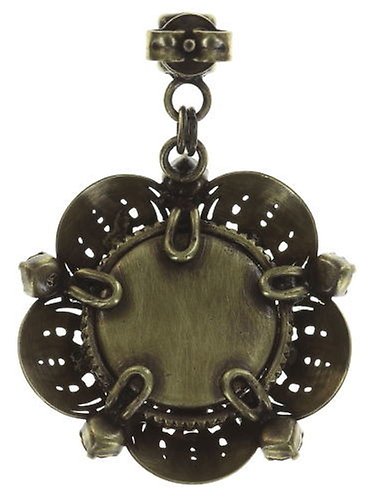 image for Earring Stud Dangling Water Blossom Beige  size S