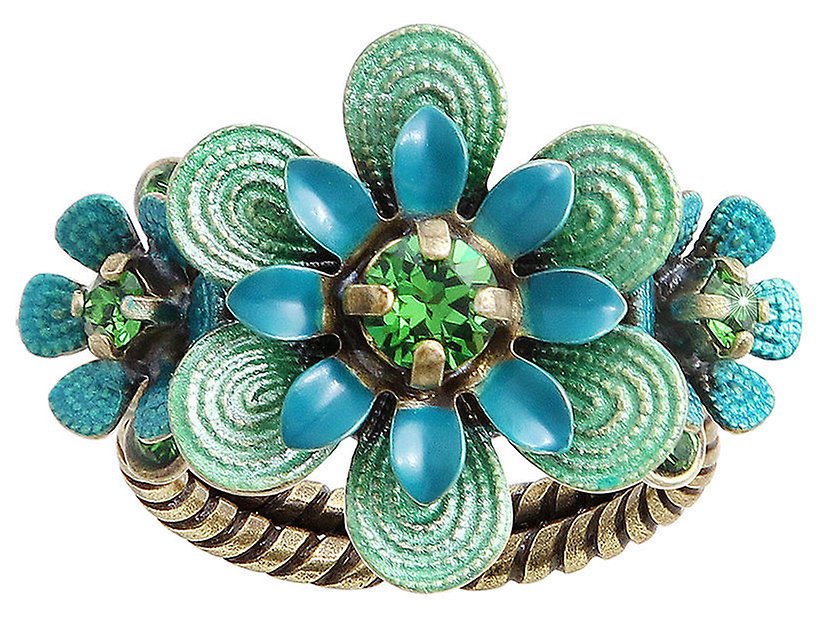 Bild für Ring Mille Fleurs Blau / Grün  