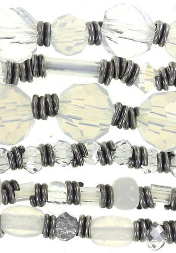 Bild für Armband elastisch Water Blossom Weiß  