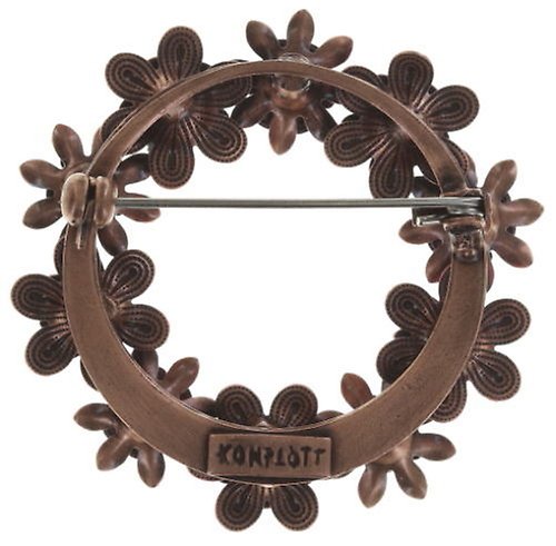 image pour Broche Mille Fleurs Rouge / Orange  