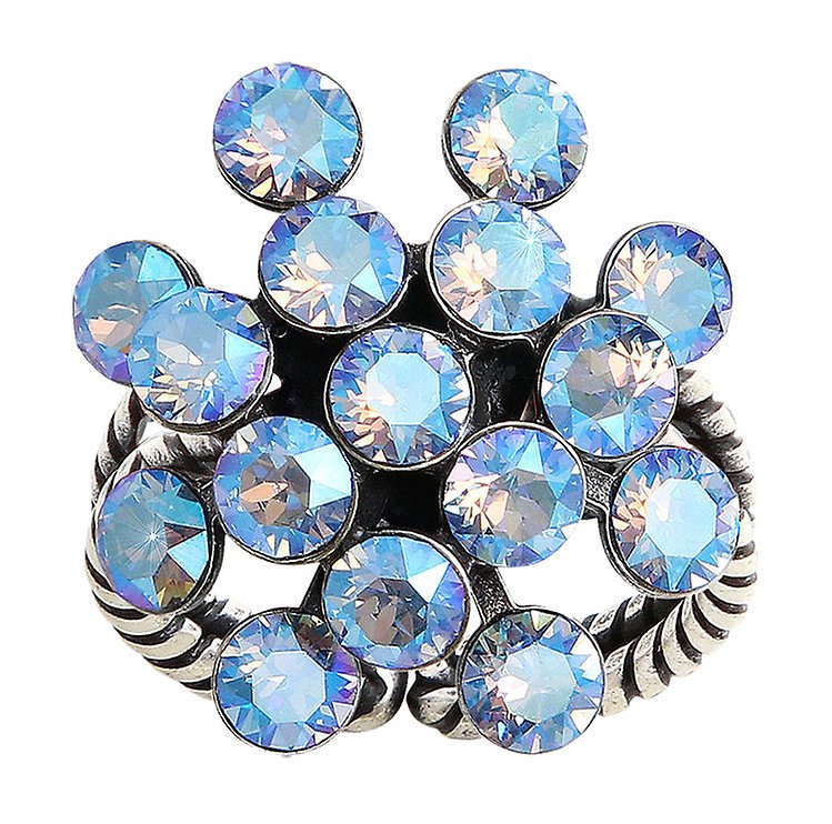 Bild für Ring Magic Fireball Grau black diamond shimmer Classic Size (21mm Ø)