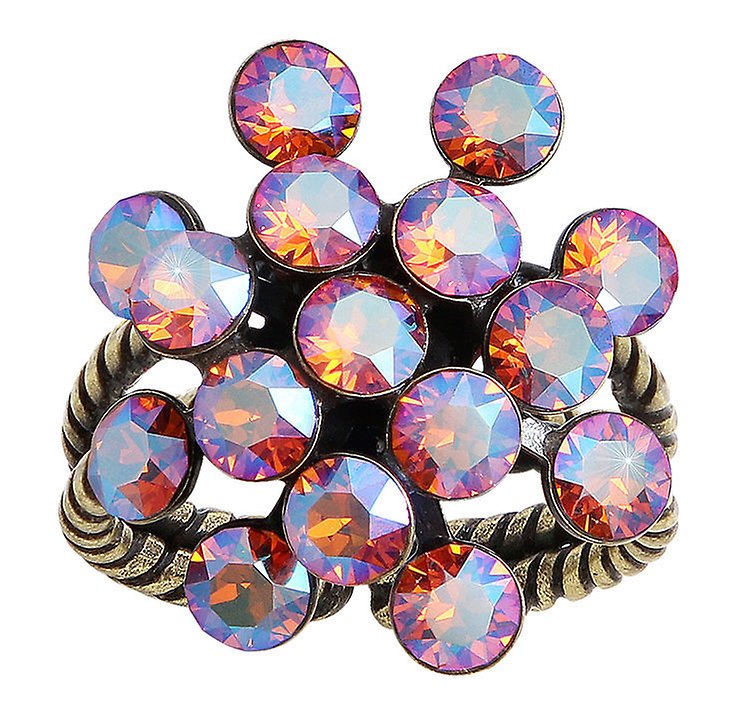 Bild für Ring Magic Fireball Braun / Orange tangerine shimmer Classic Size (21mm Ø)