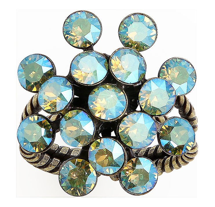 image pour Anneau Magic Fireball Jaune / Vert peridot shimmer Classic Size (21mm Ø)