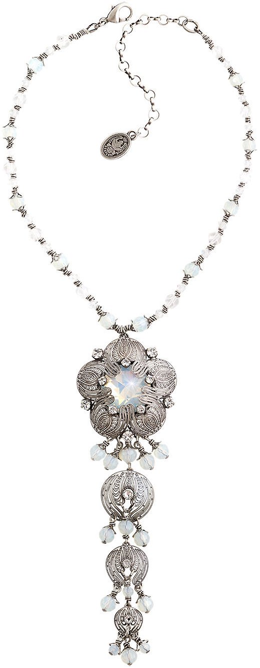 image for Necklace Pendant Water Blossom White  size M