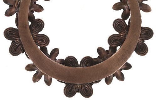 image pour Boucle d'oreille Clip pendante Mille Fleurs Rouge / Orange  