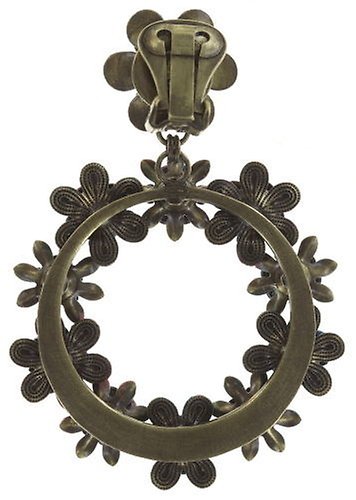 Bild für Ohrring Clip Mille Fleurs Blau / Grün  