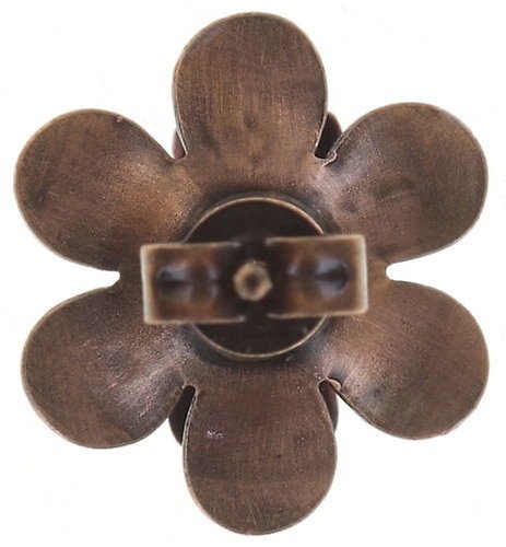 image pour Clou d'oreille Mille Fleurs Rouge / Orange  