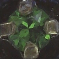 image pour Clou d'oreille Mille Fleurs Bleu / Vert  