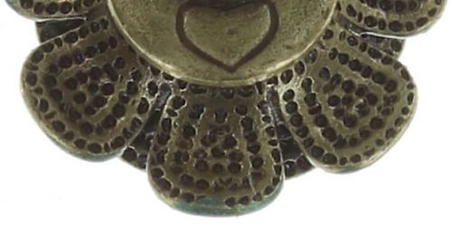 image for Earring Stud Mille Fleurs Blue / Green  