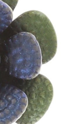 image pour Clou d'oreille Mille Fleurs Bleu / Vert  