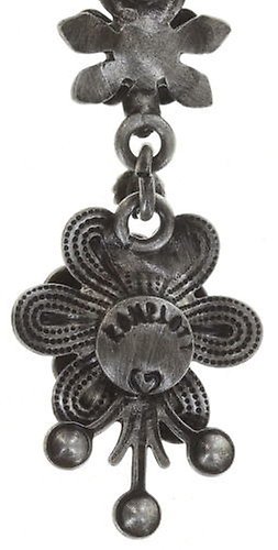 image pour Clou d'oreille pendant Mille Fleurs Blanc  