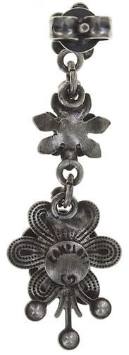 image pour Clou d'oreille pendant Mille Fleurs Blanc  