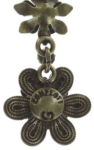 image pour Clou d'oreille pendant Mille Fleurs Bleu / Vert  