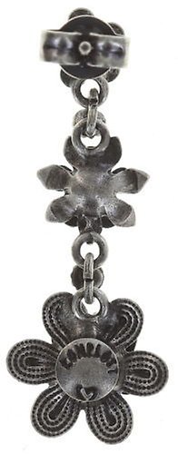 image pour Clou d'oreille pendant Mille Fleurs Blanc  