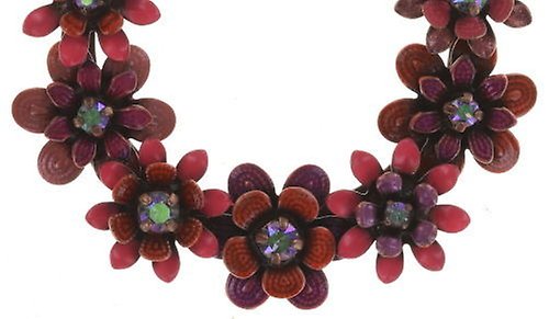 image for Earring Stud Dangling Mille Fleurs Red / Orange  