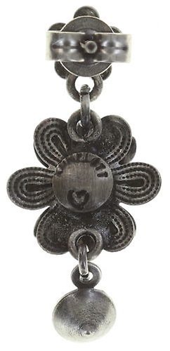 image for Earring Stud Dangling Mille Fleurs White  