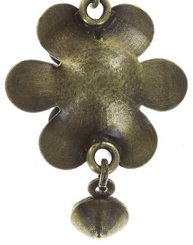 image pour Boucles d'oreilles pendantes Mille Fleurs Bleu / Vert  