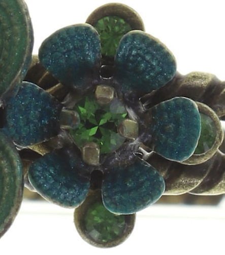image for Ring Mille Fleurs Blue / Green  