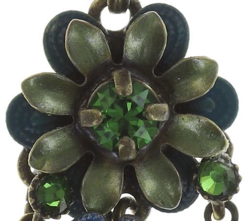 image pour Collier pendant Mille Fleurs Bleu / Vert  