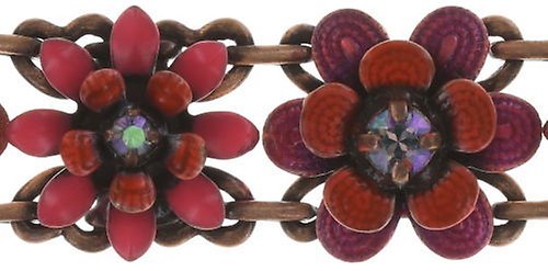image pour Bracelet Mille Fleurs Rouge / Orange  