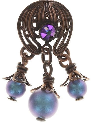 image pour Clou d'oreille pendant Water Blossom Bleu / Vert  size M