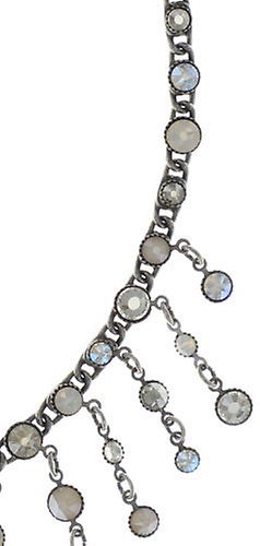 image for Necklace Waterfalls White / Grey  