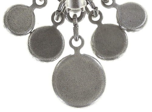 image pour Boucles d'oreilles Eurowire pendantes Waterfalls Blanc / Gris  