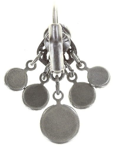 image pour Boucles d'oreilles Eurowire pendantes Waterfalls Blanc / Gris  