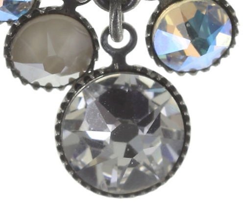 image pour Boucles d'oreilles Eurowire pendantes Waterfalls Blanc / Gris  