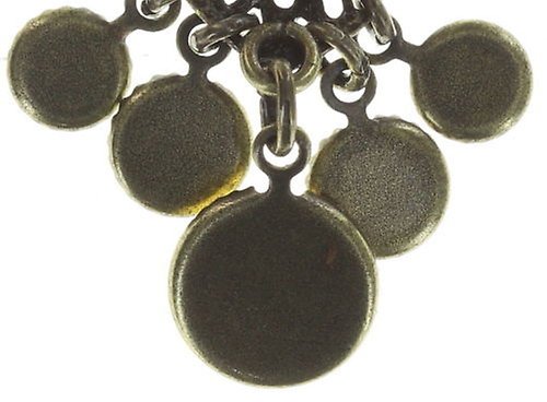 image for Earring stud dangling Waterfalls Yellow  