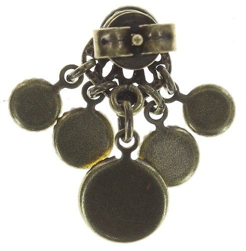 image for Earring stud dangling Waterfalls Yellow  