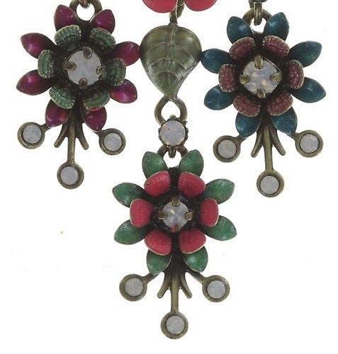 image for Earring Stud Dangling Mille Fleurs Multi  