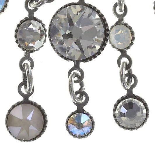 image for Necklace Waterfalls White / Grey  