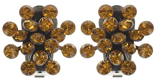 image pour Boucles d'oreilles Clip Magic Fireball Jaune topaz Classic Size (21mm Ø)