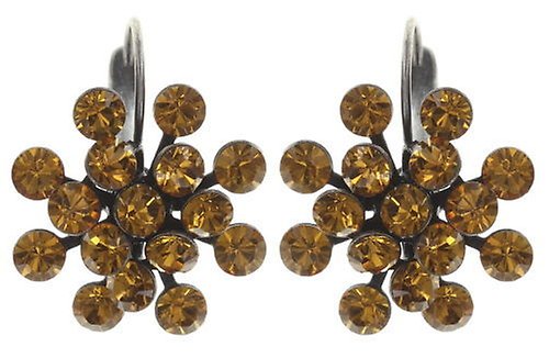 image for Earring Eurowire Magic Fireball Yellow topaz Classic Size (21mm Ø)